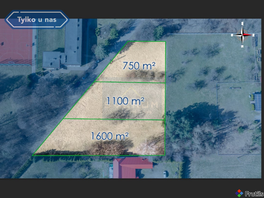 Działka 1100 m² pod dom lub usługi Wyczerpy. – zdjęcie 5 z 8