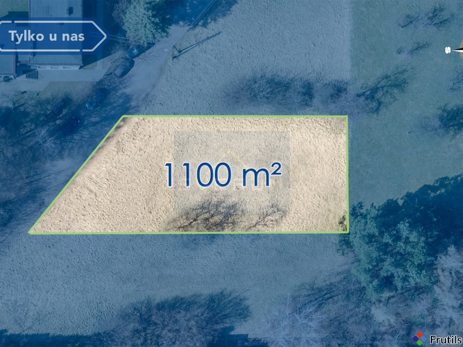 Działka 1100 m² pod dom lub usługi Wyczerpy. – zdjęcie 3 z 8
