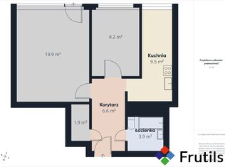 [Oferta 49,5 m² | 2 pokoje | balkon]