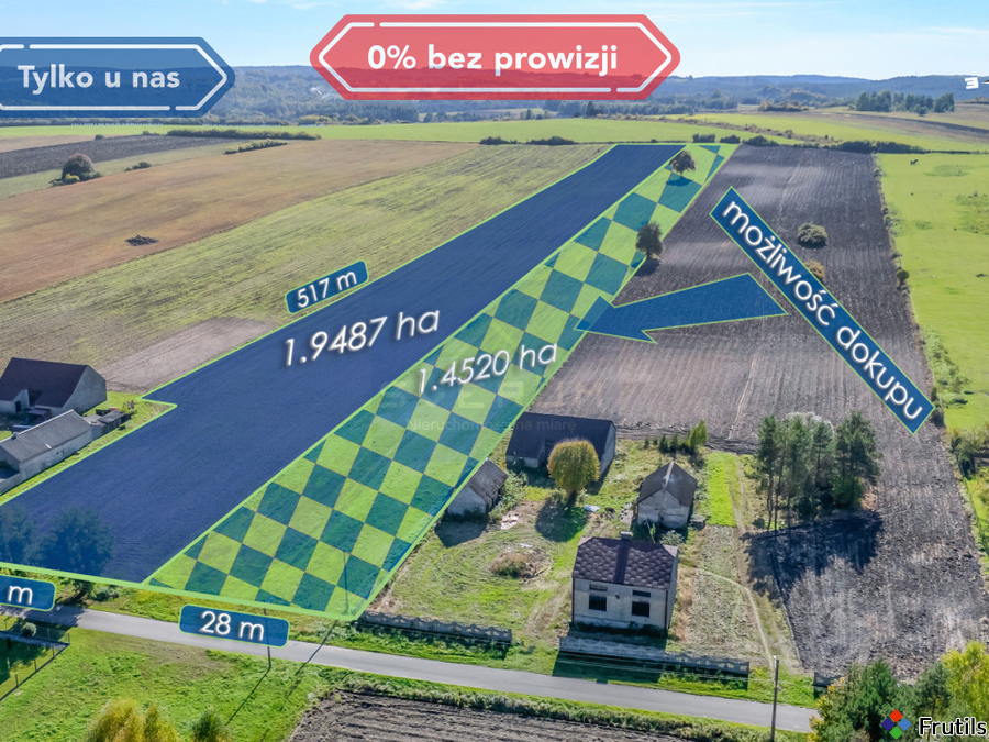Duża działka Pabianice gm. Janów – zdjęcie 1 z 8