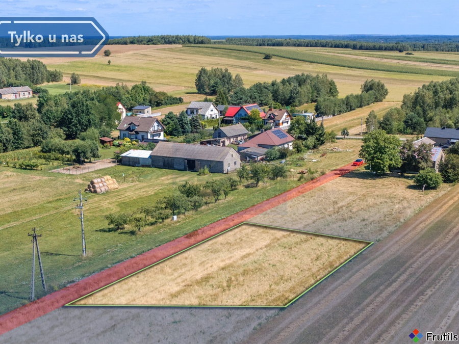 Działka budowlana 1121 m² wymiarowa  Zawada, Mstów – zdjęcie 1 z 5