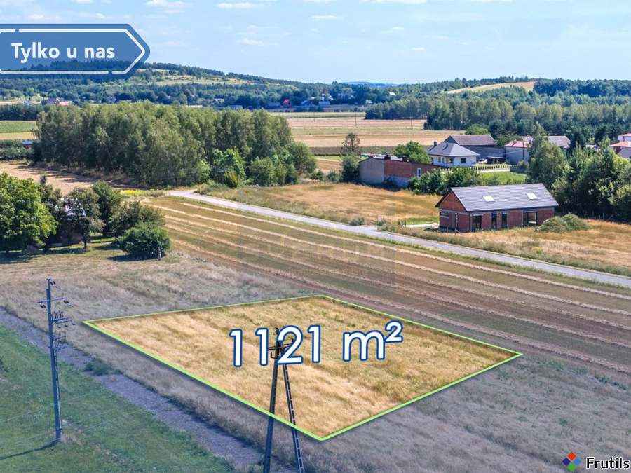 Działka budowlana 1121 m² wymiarowa  Zawada, Mstów – zdjęcie 4 z 5
