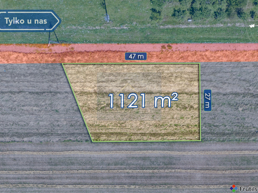 Działka budowlana 1121 m² wymiarowa  Zawada, Mstów – zdjęcie 5 z 5