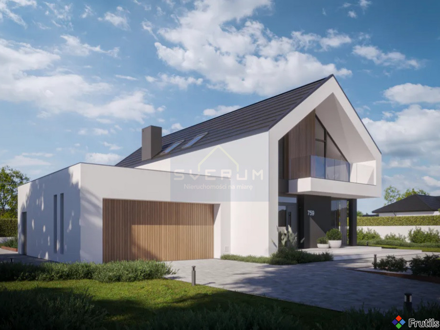 Nowoczesny dom typu stodoła - Brzeziny Kolonia – zdjęcie 3 z 12